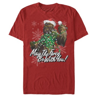 Star Wars Christmas Chewie Lights Tangle T-shirt : Target