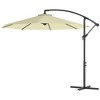 Outsunny 10' Cantilever Hanging Tilt Offset Patio Umbrella with UV & Water Fighting Material and Cross Base (Weight Not Included) - 4 of 4