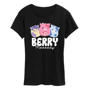Women's - Squishmallows - Berry Moooody Short Sleeve Graphic T-Shirt - 1 of 4