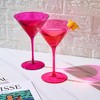 Khen's Hot Pink Martini Glasses, Unique & Luxurious Design, Perfect for All Drinking Occasions - 2 pk - 4 of 4