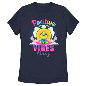 Women's Minions: The Rise of Gru Stuart Positive Vibes Only T-Shirt - 1 of 4