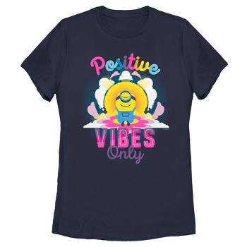 Women's Minions: The Rise of Gru Stuart Positive Vibes Only T-Shirt