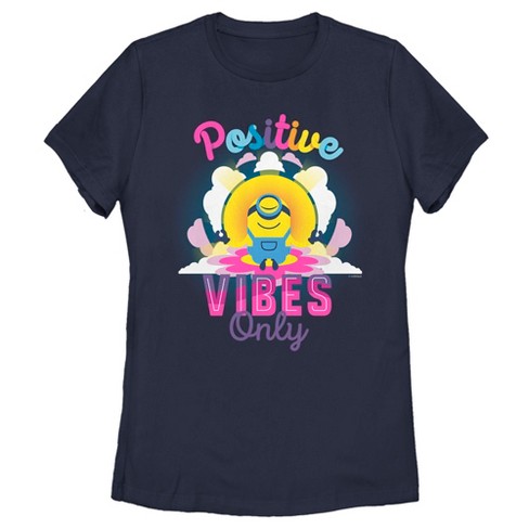 Women's Minions: The Rise of Gru Stuart Positive Vibes Only T-Shirt - image 1 of 4