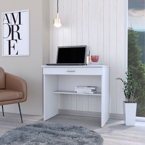 NicBex Home Office Desk 19.6" L Modern Writing Desk with Open Shelf, Large Drawer and Wooden Desktop for Office, Study, Living Room - 1 of 4