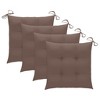 Outdoor Chair Set of 4 Solid Acacia Wood vidaXL - 4 of 4