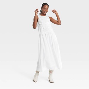 Women's Ruched Maxi A-Line Dress - Universal Thread™ - 1 of 3