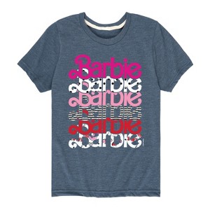 Boys' - Barbie - Stacked Barbie Vday Short Sleeve Graphic T-Shirt - 1 of 4