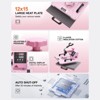 VEVOR Heat Press Machine, 12 x 15 inch, 8 in 1 Heat Transfer Machine with 6-30 oz Tumbler Press, 360° Swing Away T-Shirt Pressing, Pink - 3 of 4