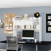 KTMBDW Wood Desktop Bookshelf Desktop Organizer Office Storage Rack Wood Display Shelf - Free Style Display True Natural Stand Shelf Rack White - 4 of 4