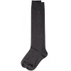 Memoi Women's Natural Bamboo Blend Solid Knit Knee High Socks - 3 of 4