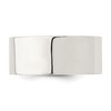 Black Bow Jewelry Men's 9mm Sterling Silver Polished Flat Comfort Fit Band - 3 of 4