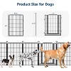 Dog Playpen for Large Medium Small Dogs, Heavy Duty Metal Dog Fence with Gate, Portable & Fold up Puppy Exercise Pen for Yard, Garden, RV Camping - 3 of 4
