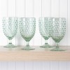 Martha Stewart Chauncey 4pk 14.3oz Hobnail Handmade Glass Tumblers - 3 of 4