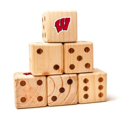 NCAA Wisconsin Badgers Lawn Bowling Yard Dice