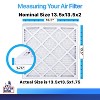 Filter King 13.5x13.5x2 Air Filter | 4-PACK | MERV 8 HVAC Pleated A/C Furnace Filters | MADE IN USA | Actual Size: 13.5 x 13.5 x 1.75" - 2 of 4
