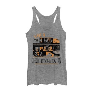 Women's Star Wars Halloween Ghoulactic Haunted House Racerback Tank Top - 1 of 3