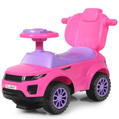 Infans 3 in 1 Ride on Push Car Toddler Stroller Sliding Car w/Music