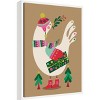 Amanti Art Festive Dove by Rachel Lee 3 Birdies Studio Canvas Art Framed - 2 of 4