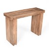 VYNXARIA Console Table,Farmhouse Mango Wood Entryway Table,45-Inch Thickened Sofa Table,Minimalist Narrow Console Table,Honey - 3 of 4