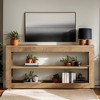 Hommoo 63" Farmhouse Console Table, 3-Tier Storage Entryway Sofa Table - 2 of 4