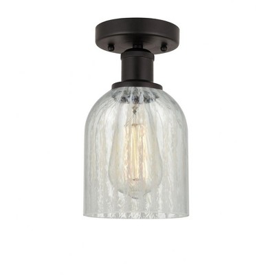 Caledonia - 1 Light Semi-Flush Mount In Industrial Style-9.75 Inches Tall and 5 Inches Wide