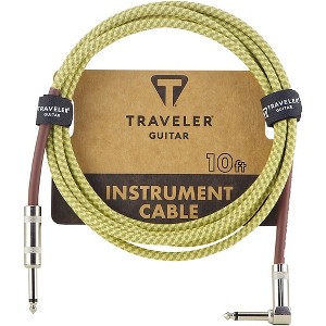 Traveler Guitar Braided Straight to Angle Instrument Cable - 1 of 3