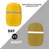 Unique Bargains Waterproof Rain Backpack Cover Polyester for Outdoor Hiking Riding XS Yellow - 4 of 4