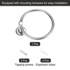 Unique Bargains Round Stainless Steel Bathroom Wall Mounted Towel Ring with Screws - 3 of 4