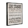 Stupell Industries 100 Years From Now Inspiring Teacher Framed Canvas - 3 of 3