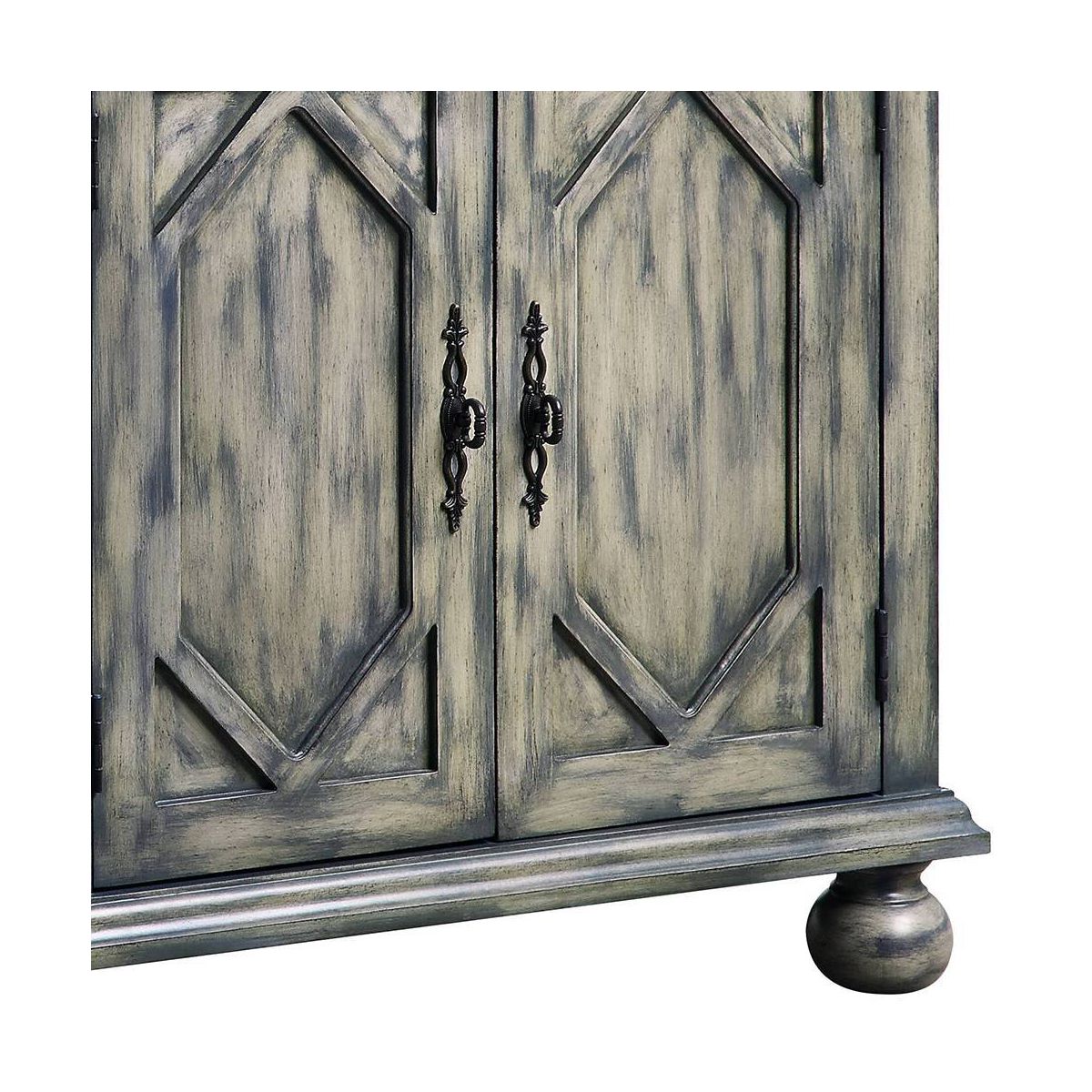 Acme Furniture Pavan Decorative Storage Cabinet Rustic Gray - thumbnail 5