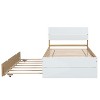 NicBex Twin Size Wood Platform Bed Frame with Twin Trundle for Adults/Boys/Girls - 4 of 4