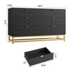 53.5" Drawer Dresser for Bedroom, Wide Modern Storage Chest with Metal Legs, Organizer Cabinet for Entryway or Living Room - 2 of 4