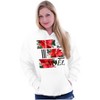 Noel Poinsettia Christmas Flower Hoodie Sweatshirt Women Men Brisco Brands - 4 of 4