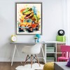 Stupell Industries Riding In Back Dino Car Floating Frame Canvas Art - 3 of 4