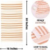 Folkulture Hand Towels Set of 2 (16 x 30) Orange Boho Decorative Hand Towel for Home Decor with Hanging Loop | 100% Cotton Turkish Hand Towels Set - 3 of 4