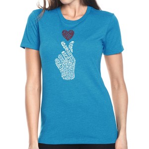 LA Pop Art Women's Premium Blend Word Art T-shirt - K-Pop - 1 of 4