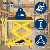 Clearance, Hydraulic Lift Table Cart, 1100 LB Heavy Duty Scissor Lift Cart, 10–35.4" Height, Non-Slip Platform, Swivel Wheels - 2 of 4
