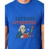 Men's 4th of July Let's Get Lit- Erature America Patriotic Funny T-Shirt - 4 of 4
