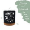 Elanze Designs Always Be Kind Black X-Large Cork Bottom, Kitchen Counter, Ceramic Stoneware, Coffee, Tea and Hot Chocolate, Machine Brewing, K Capsule - 2 of 4