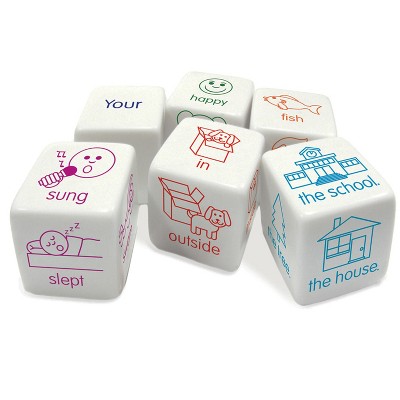 Junior Learning Soft White Sentence Dice Set for Kids
