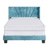 Ariana Velvet Upholstered Platform Bed Frame - Eco Dream - 3 of 4