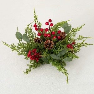 7"H Sullivans Cedar Berry Orb, Green - 1 of 2