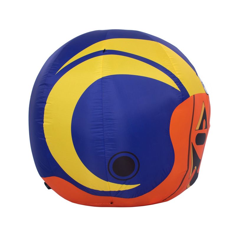 NFL Los Angeles Rams Inflatable Jack O' Helmet, 4 ft Tall, Orange, 4 of 6