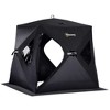Outsunny 2 Person Insulated Ice Fishing Shelter Pop-Up Portable Ice Fishing Tent with Carry Bag and Anchors for -22℉ - 4 of 4