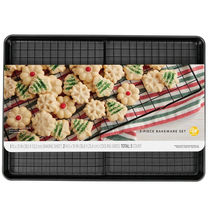 Wilton 15&#34;x21&#34; Mega Cookie Sheet with Two Cooling Racks, 5 of 6