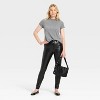 Women's Everyday High-Rise Skinny Faux Leather Pants - Universal Thread™ Black - 3 of 3