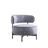 GDFStudio Velie Modern Swivel Accent Chair with Curved Backrest and Metal Legs - 4 of 4