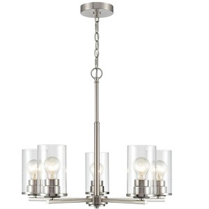 Millennium Lighting Verlana 5 - Light Chandelier in  Brushed Nickel - 1 of 3