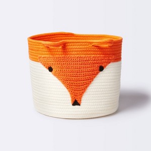 Coiled Rope Storage Bin Large Fox - Cloud Island™ - 1 of 3