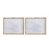 Set of 2 Flight Diptych Canvas Prints White/Gray/Brown - A&B Home: Transitional Style, MDF, Includes Mounting Hardware - 4 of 4